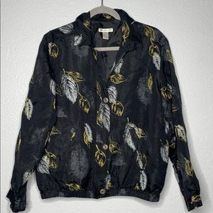 Mureli VTG Jacket Printed Silk Blend size Med‎